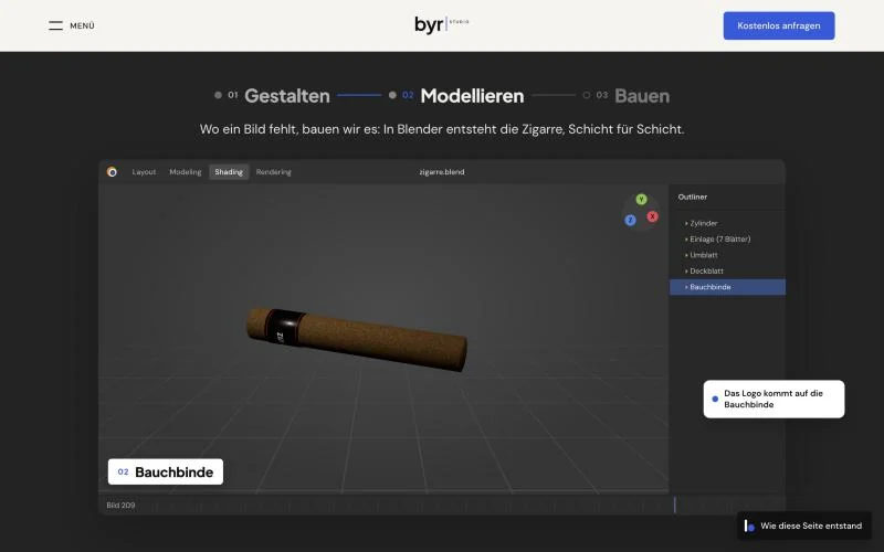 Der Bewegungsprototyp dieser Seite